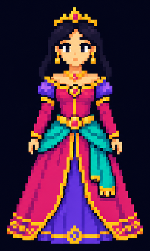 Player 3, the princess. Original 16-bit party member.